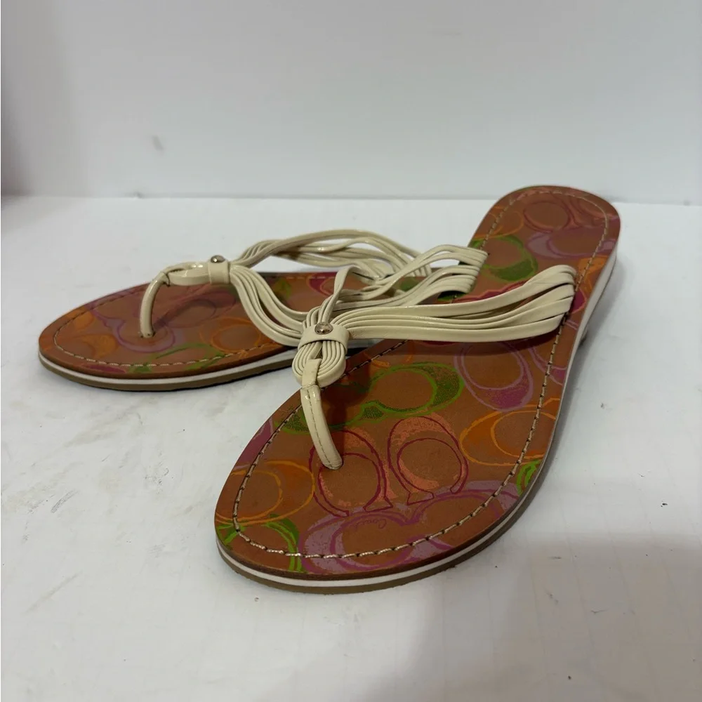 Coach brand flip-flop sandals